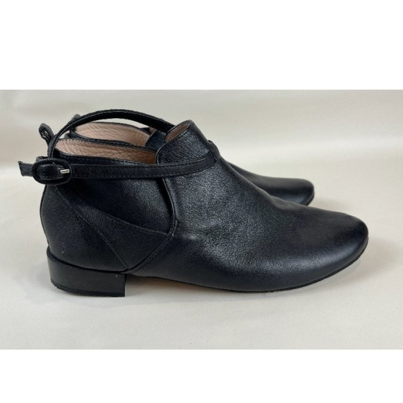 Repetto Shoes - REPETTO BLACK STRAP ANKLE BOOTS 8